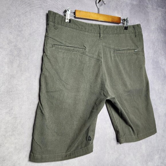 Volcom Shorts Mens 34 Corp Class Stretch Chino Modern Fit Casual 18.25" Waist - Picture 4 of 16